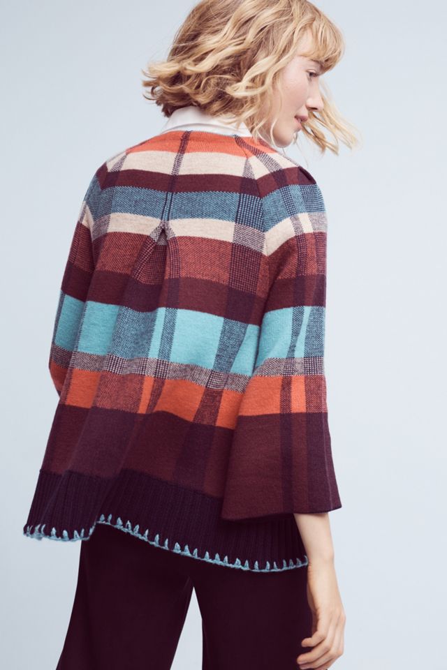 Plaid Sweater Jacket #3