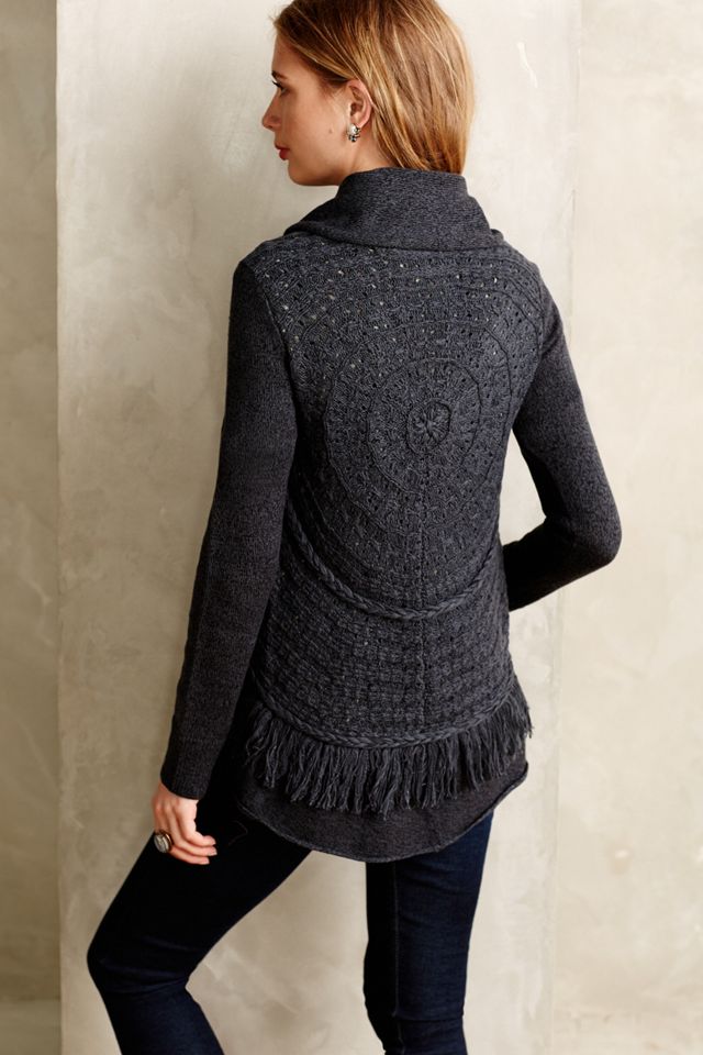 Fringed Circle Cardigan  #1