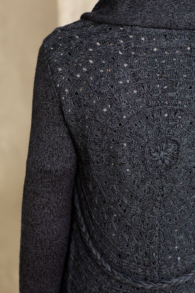 Fringed Circle Cardigan  #2
