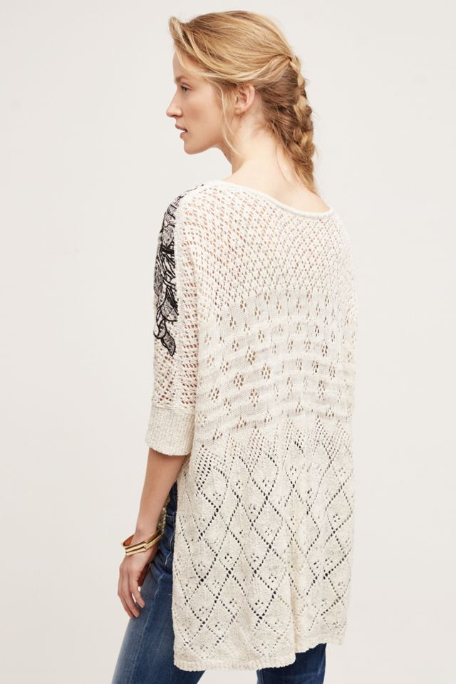 Embroidered Launa Poncho #1