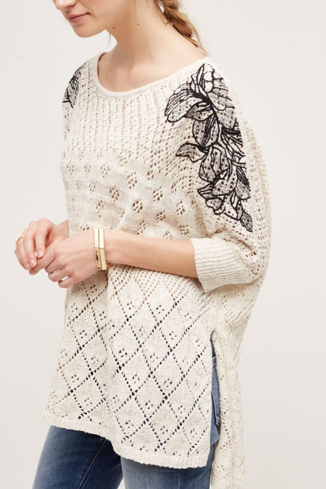 Embroidered Launa Poncho #3