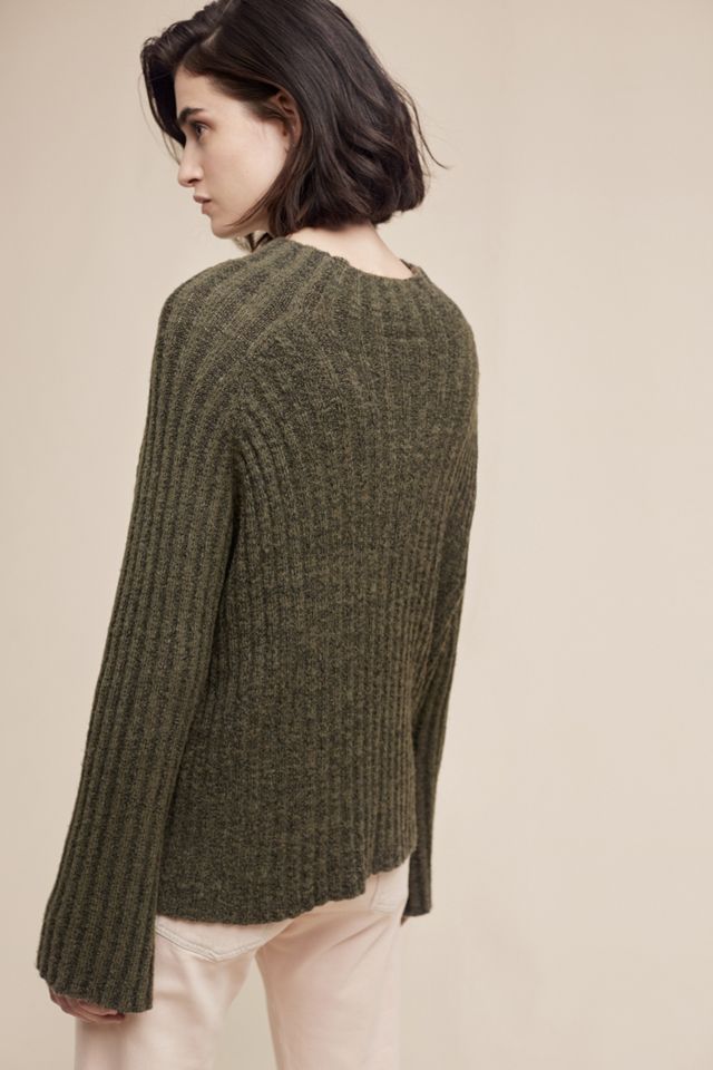 Ribbed Bell-Sleeve Sweater #2