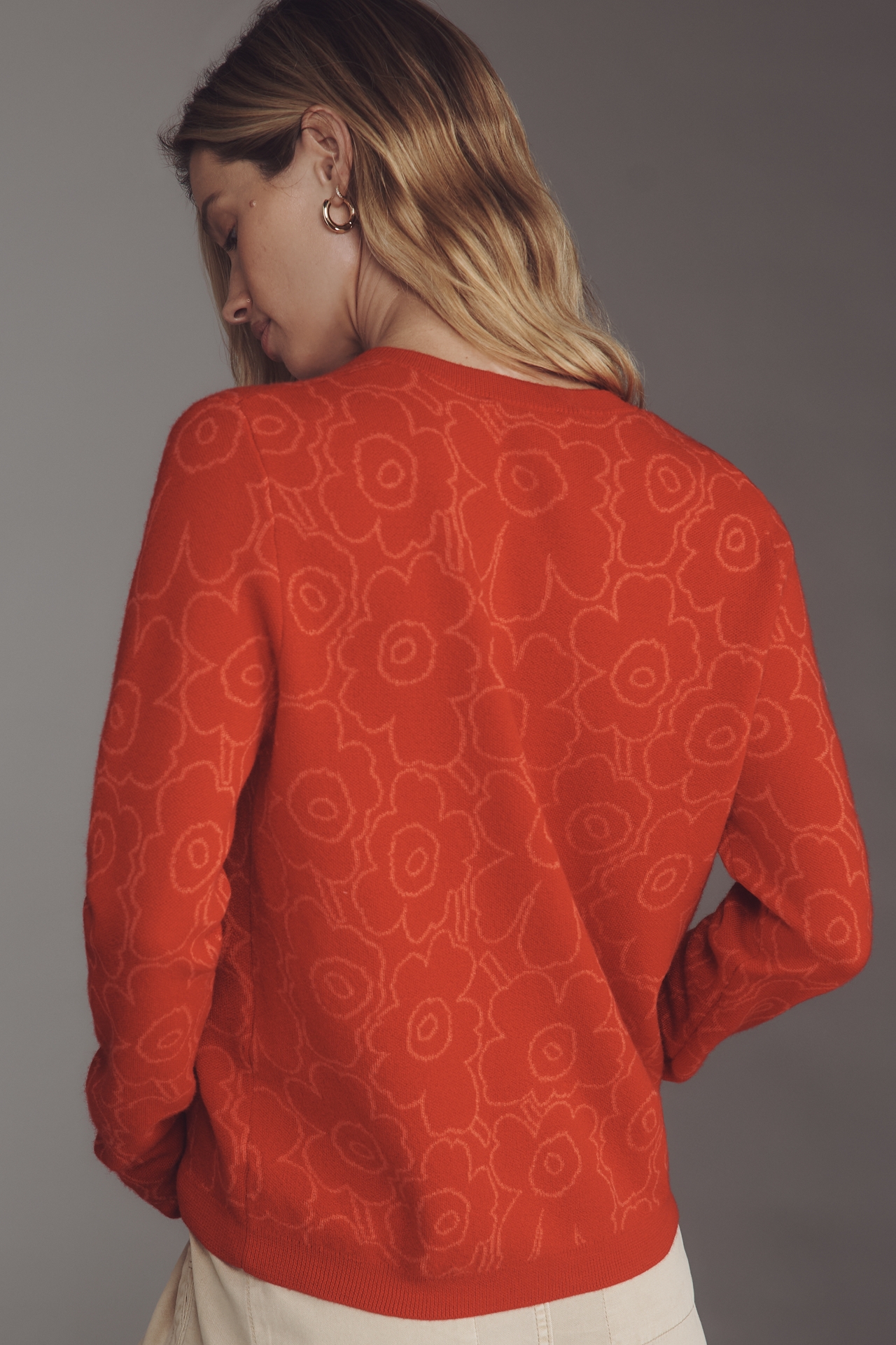 Marimekko Mutka Mini Piirto Unikko Cardigan Sweater