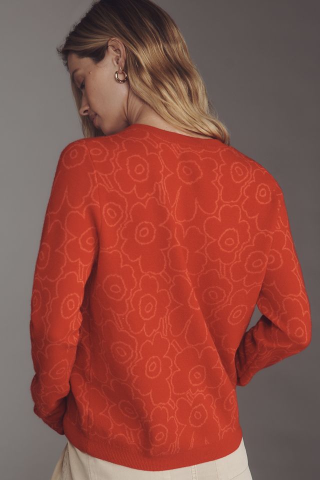 Marimekko Mutka Mini Piirto Unikko Cardigan Sweater #1