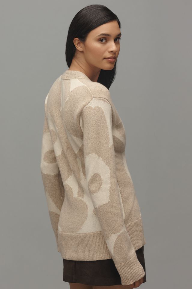 Marimekko Kumma Unikko Wool Cardigan Sweater #2