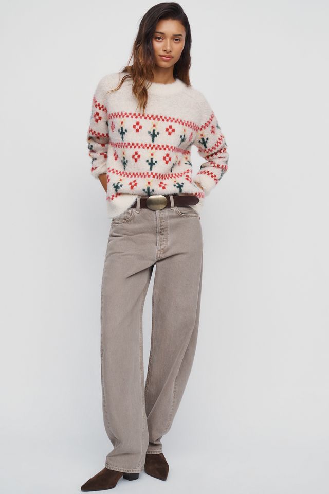 Boom Shankar Flower Crew Neck Sweater #2
