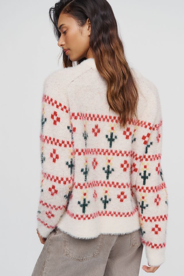 Boom Shankar Flower Crew Neck Sweater #3