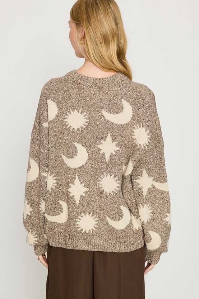 Claude & Co Cozmo Mushroom 100% Cotton Moon Star Jumper #5