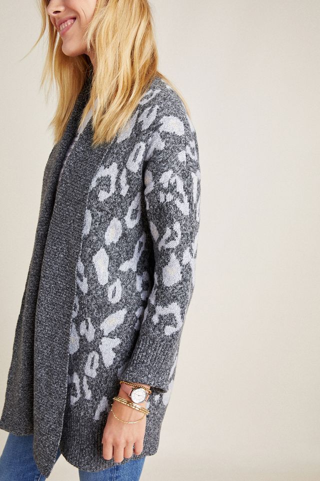 Anthropologie clearance leopard cardigan