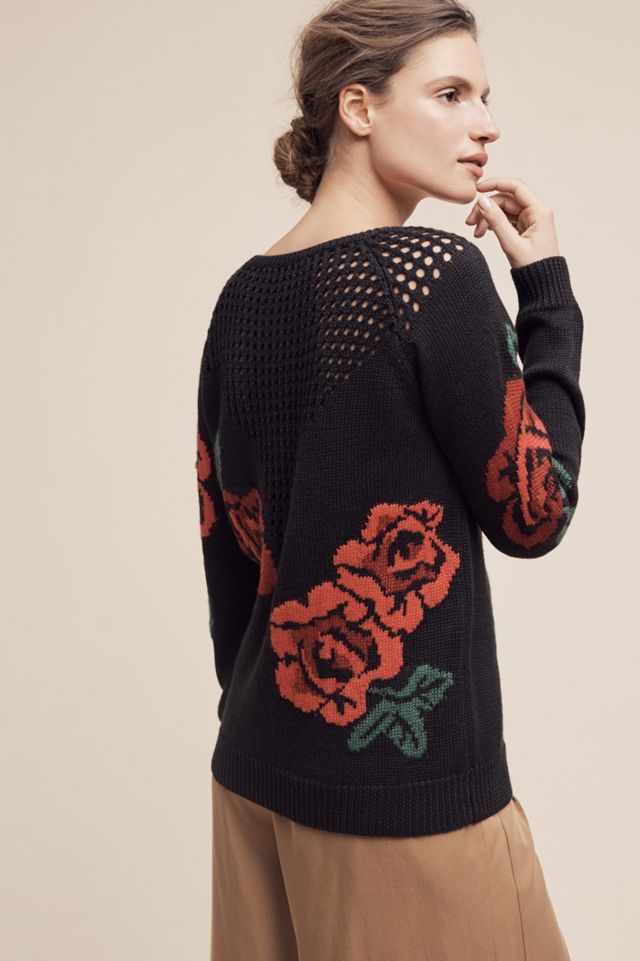 Knitted Rose Sweater #2
