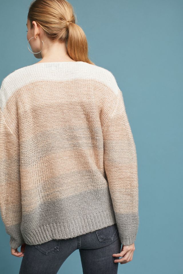 Ombre V-Neck Pullover #2