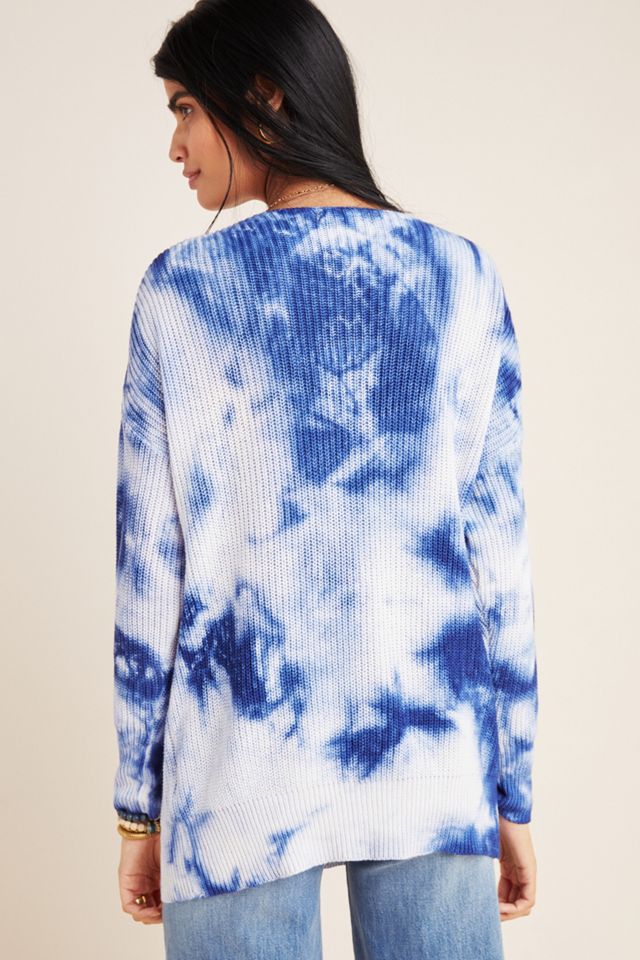 Gracie V-Neck Tie-Dye Sweater #1