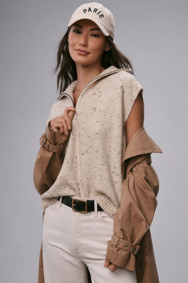 John Jenn Speckled Sweater Vest