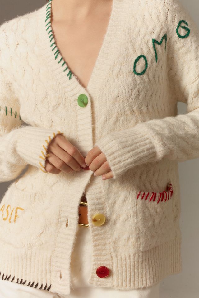 John + Jenn OMG Cabled Cardigan Sweater #3