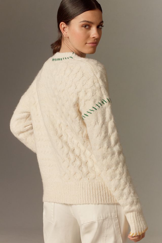 John + Jenn OMG Cabled Cardigan Sweater #1