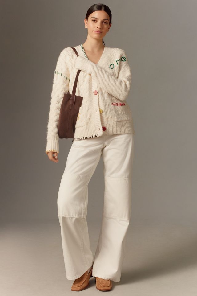 John + Jenn OMG Cabled Cardigan Sweater #4