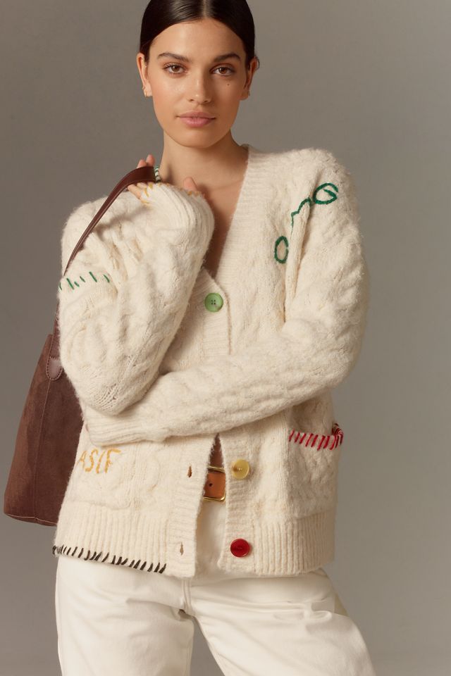 John + Jenn OMG Cabled Cardigan Sweater #2