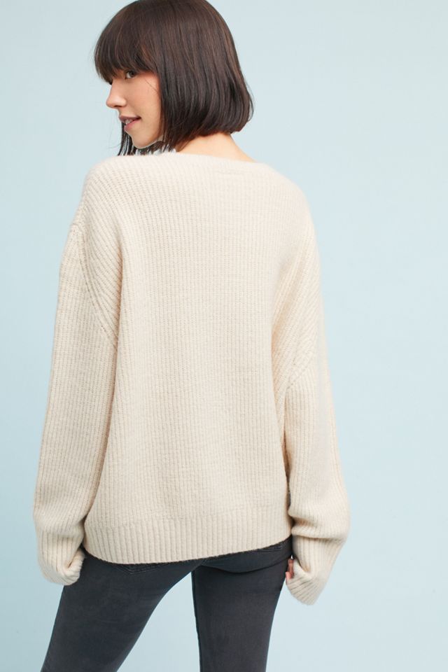 Oversized Scoop Neck Pullover #2