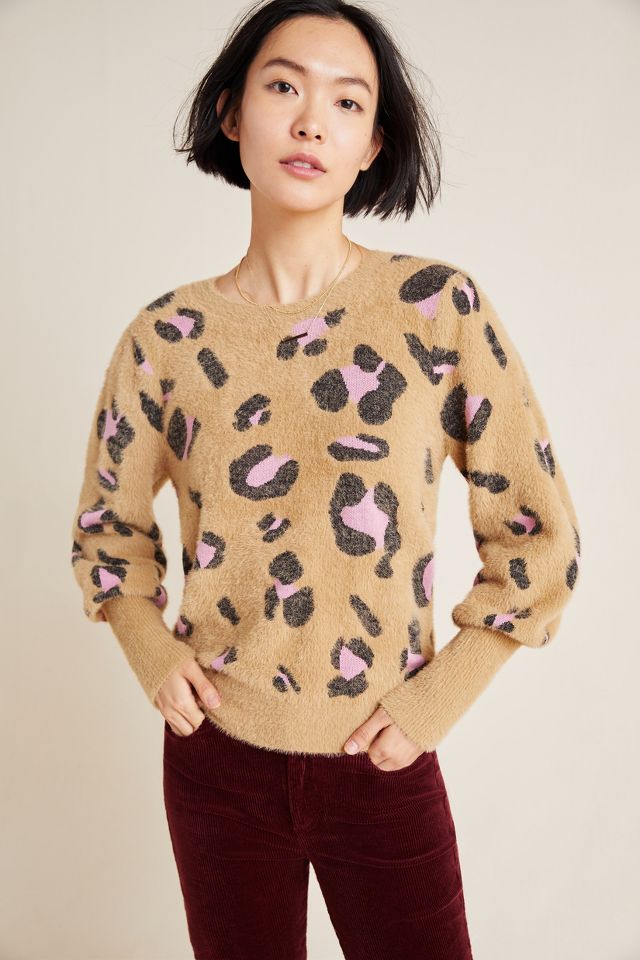 Leopard best sale sweatshirt anthropologie