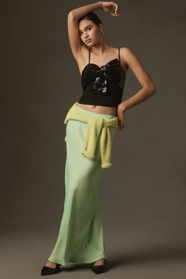 DOLAN Sequin Bow Sweater Tank #2