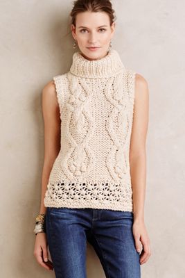 Winterknit Sleeveless Turtleneck