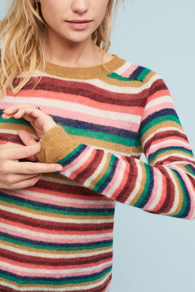 Magdalena Striped Lurex Jumper #1
