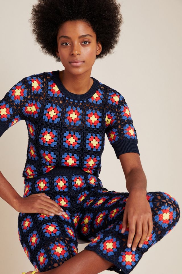 Scotch & Soda Lianne Crochet Sweater Tee | Anthropologie