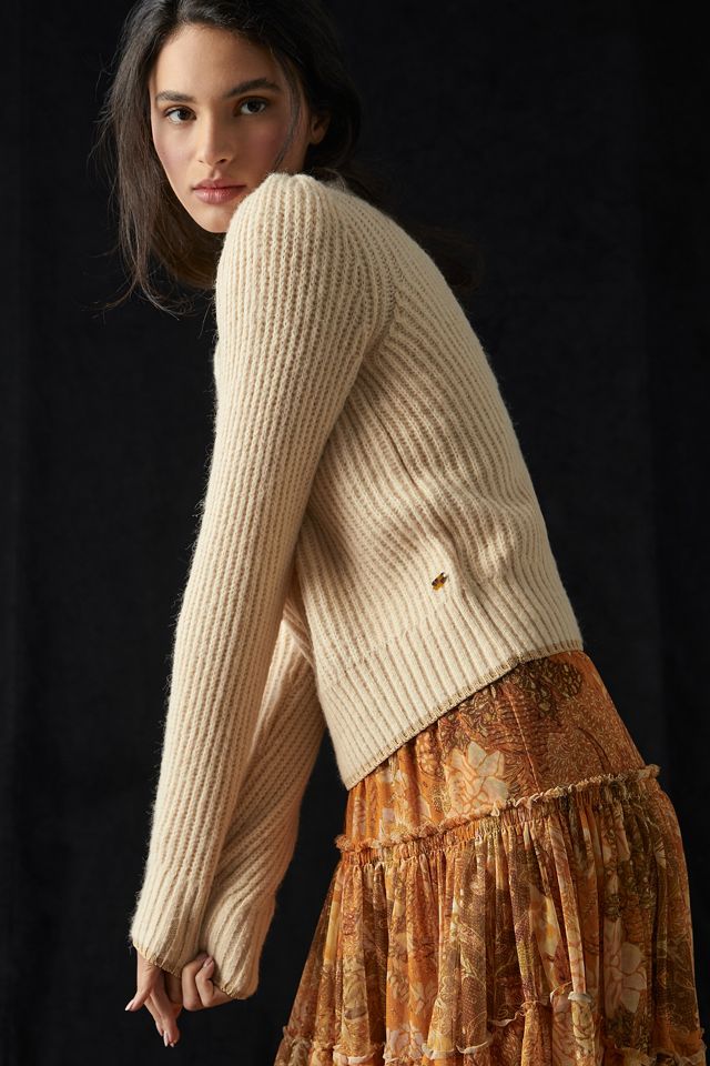 Scotch & Soda Puff-Sleeve Ribbed Sweater #1