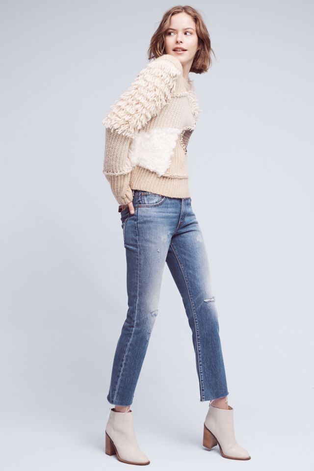 Fringed Patchwork Pullover #2