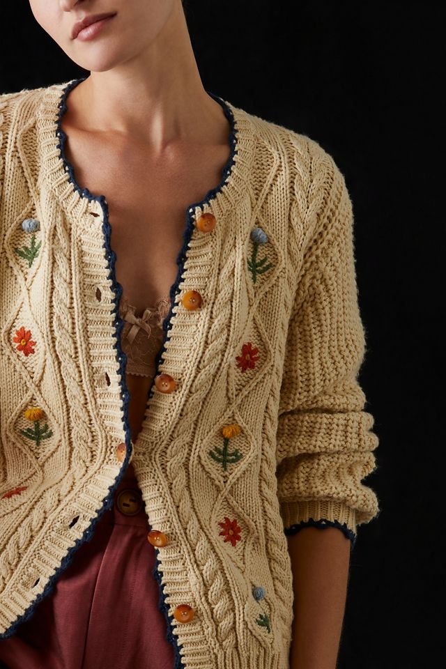 Birds of Paradis by Trovata Mia Cardigan Sweater | Anthropologie