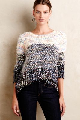 Ombre Confetti Pullover