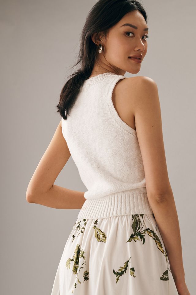 Greylin Monstera Sweater Tank #1