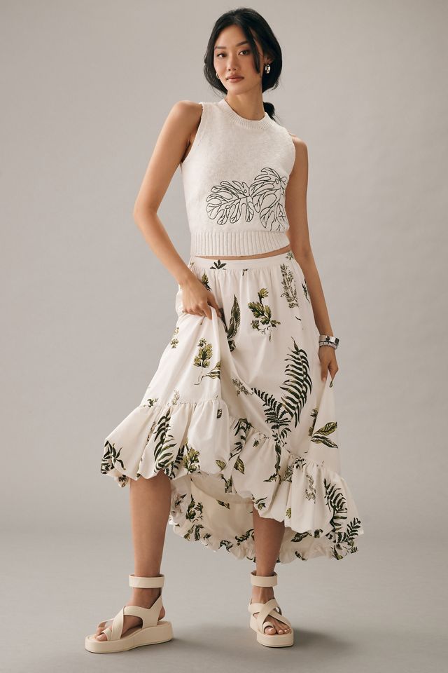 Greylin Monstera Sweater Tank #2