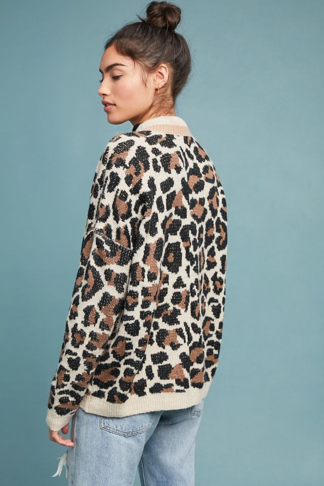 Luella leopard cardigan hotsell