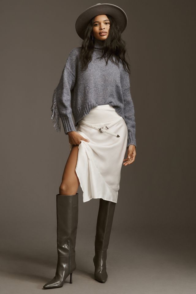 Line & Dot Fringe Sweater #2