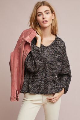 Stitched Boat Neck Pullover