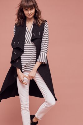 Asymmetrical Wool Vest