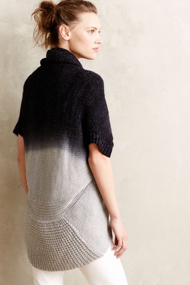 Ombre Cocoon Cardigan #1