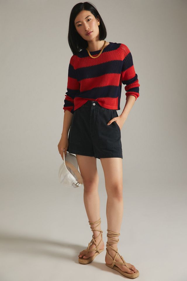 Clare V. Striped Crew Neck Sweater #4