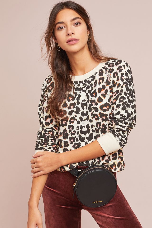 Leopard sweatshirt outlet anthropologie