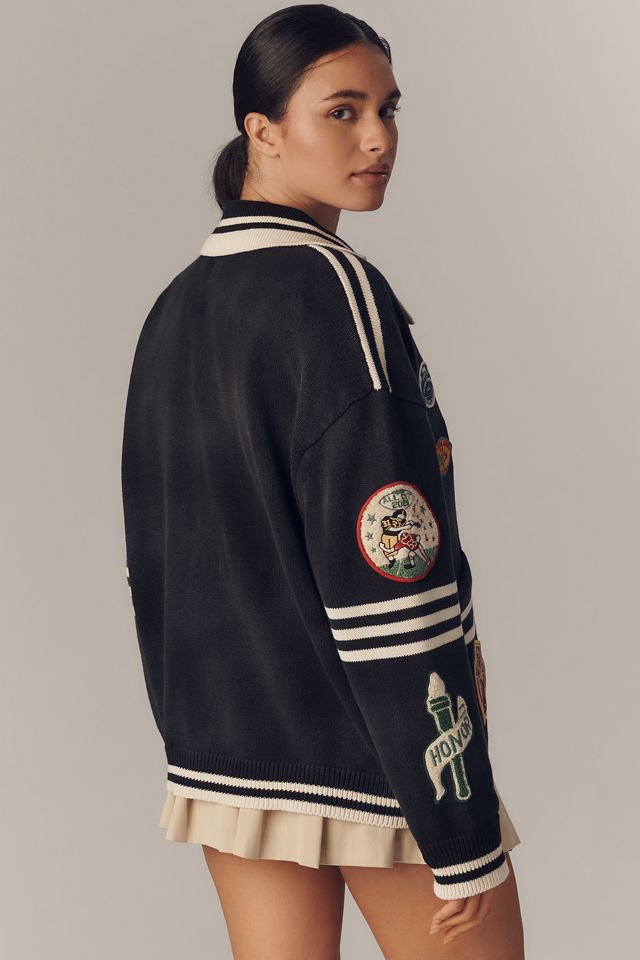 FOUND Varsity Patch Cardigan Sweater #2