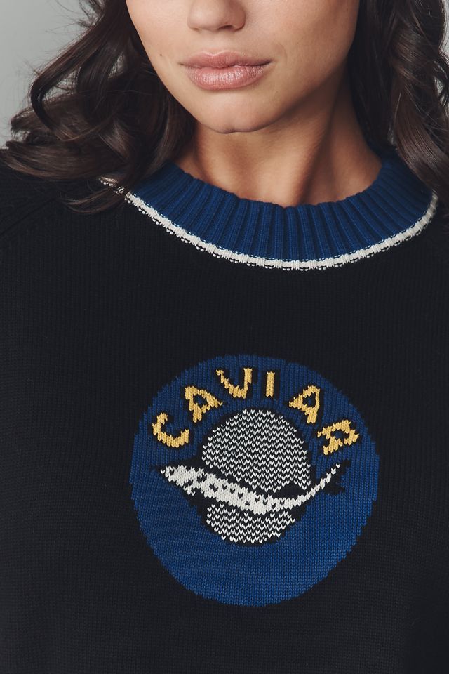 Rachel Antonoff Caviar Intarsia Sweater #7
