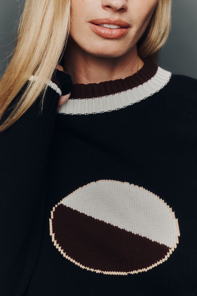 Rachel Antonoff Black & White Cookie Sweater #1