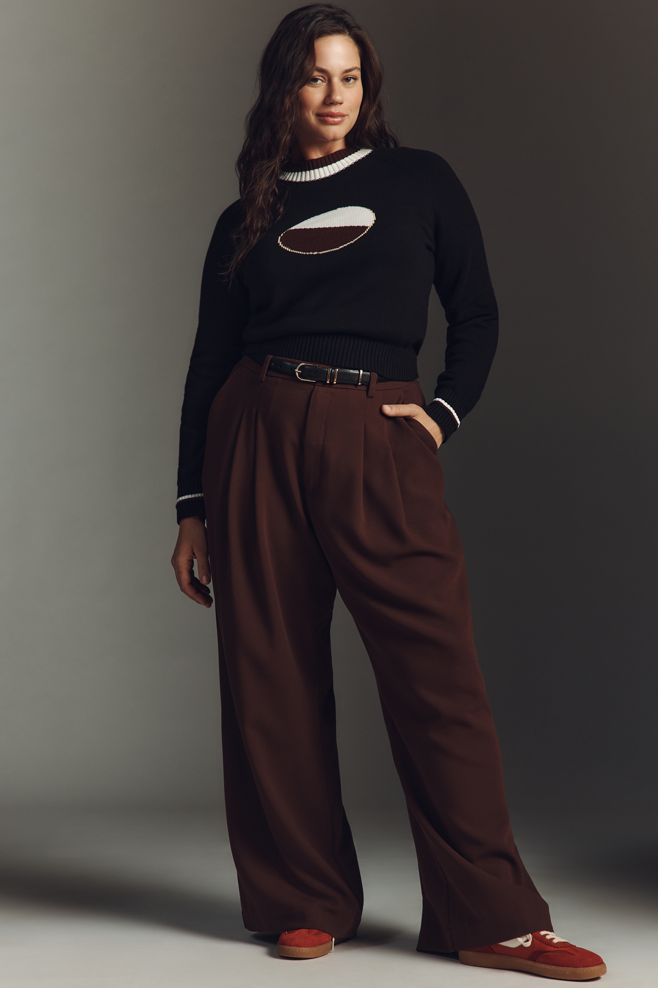 Rachel Antonoff Black & White Cookie Sweater