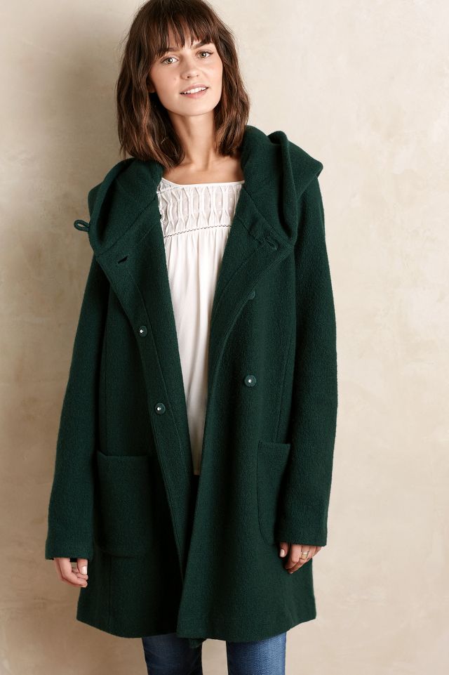 Boiled Wool Sweater Coat