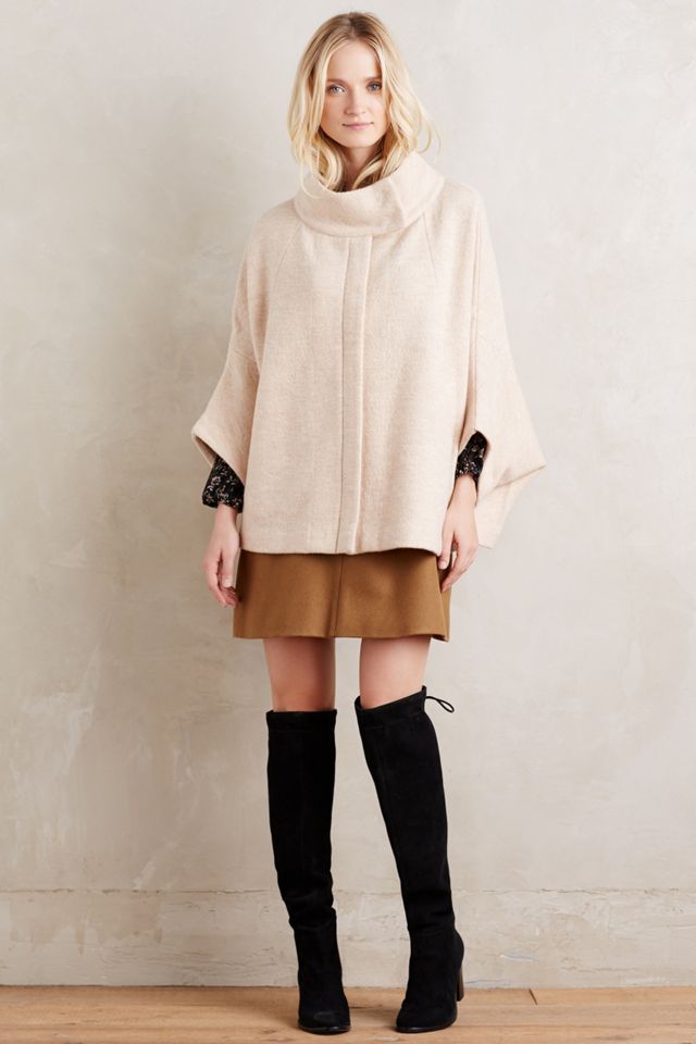 Boiled Wool Cape #4