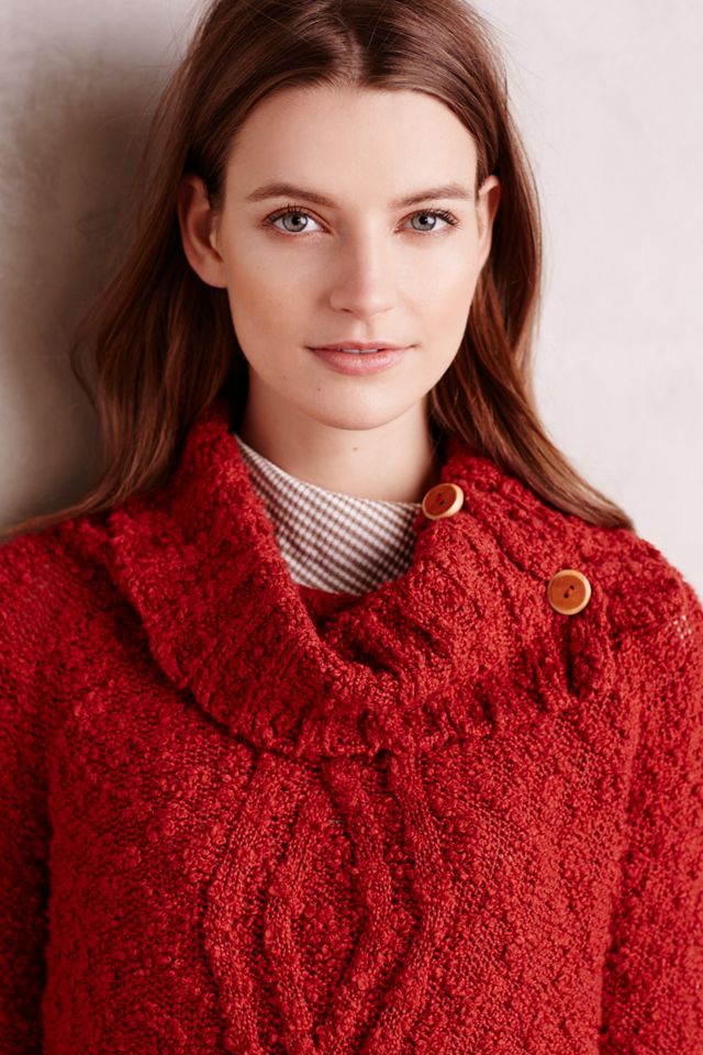 Cowled Cablework Pullover  #3