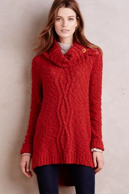 Cowled Cablework Pullover 
