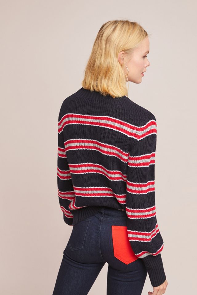 Varsity Striped Pullover #1