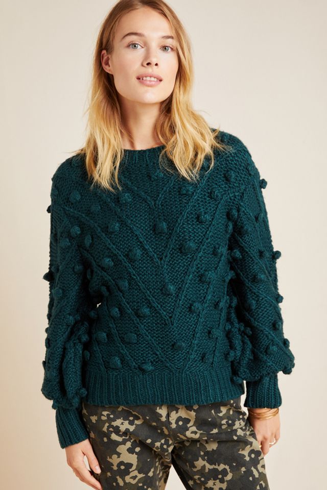 Evergreen Pommed Sweater #2